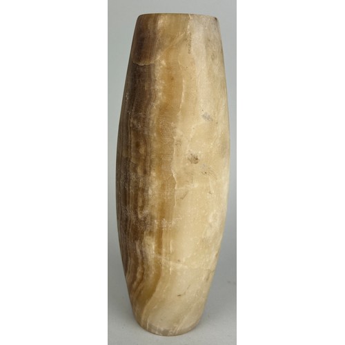 535 - AN ALABASTER VASE, 

21cm H