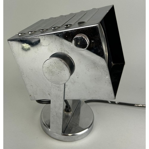 488 - A MID CENTURY CHROME LIGHT, 

28cm x 22cm