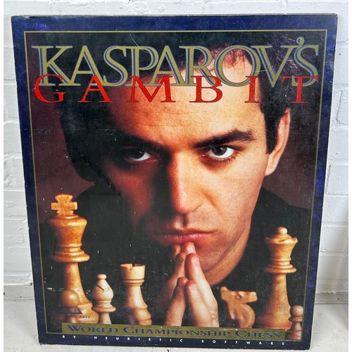 564 - CHESS INTEREST: A SIGNED PHOTOGRAPH OF GARY KASPAROV BY SALLY SOAMES (BRITISH 1937-2019) ALONG WITH ... 