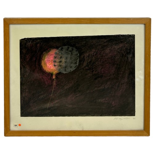 340 - FRANCIS TAYLOR: A MIXED MEDIA PAINTING ON PAPER TITLED 'BALOON', 

Dated 2006. 

41cm x 30cm 

Mount... 