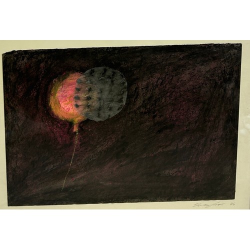 340 - FRANCIS TAYLOR: A MIXED MEDIA PAINTING ON PAPER TITLED 'BALOON', 

Dated 2006. 

41cm x 30cm 

Mount... 