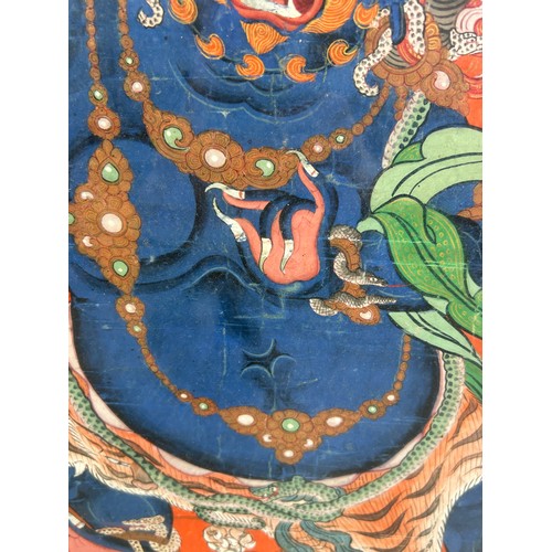 23A - A CHINESE 19TH CENTURY THANGKA DEPICTING THE BODHSATTVA VAJRAPANI FROM TIBET, 

60cm x 40cm