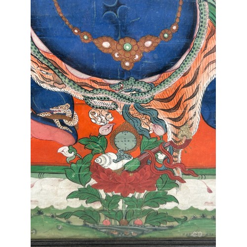 23A - A CHINESE 19TH CENTURY THANGKA DEPICTING THE BODHSATTVA VAJRAPANI FROM TIBET, 

60cm x 40cm