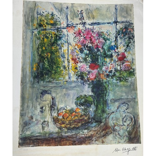 405 - MARC CHAGALL (1887-1985) A LITHOGRAPH, PENCIL NUMBERED EDITION, SIGNED IN THE PLATE, 

Sheet size 80... 