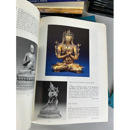 127 - A LARGE COLLECTION OF ASIAN ART CATALOGUES FROM SOTHEBY'S, CHRISTIES, SPINK AND OTHER AUCTION HOUSES... 