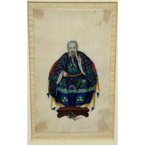 80 - A CHINESE PAINTING ON RICE PAPER, 

Framed and glazed