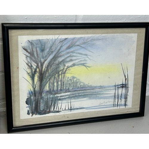 319 - A GROUP OF FOUR WATERCOLOURS (4), 

To include two signed 'T.B. Young' and dated 1949-1951, one depi... 