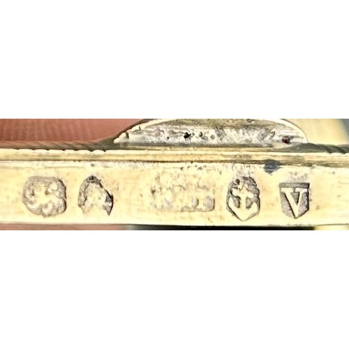 146 - A GEORGIAN SILVER GILT CASE, 

7cm x 4.5cm 

Weight: 63.7gms