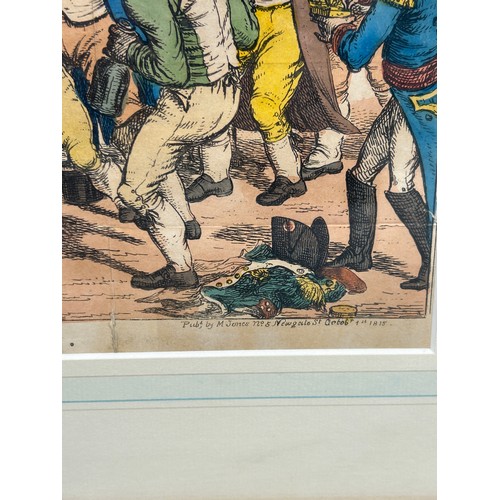 361 - BOXING / PUGILIST INTEREST: CHARLES WILLIAMS (ACTIVE 1796-1830): A SATIRICAL PRINT 'BOXIANA OR THE F... 