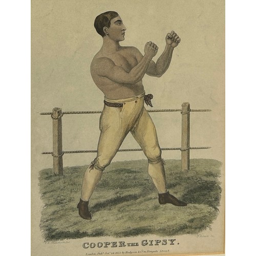 369 - BOXING / PUGILIST INTEREST: AFTER ISAAC ROBERT CRUIKSHANK (1789-1856): THREE BOXING ENGRAVINGS / PRI... 