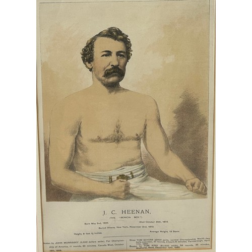 372 - BOXING / PUGILIST INTEREST: A SET OF THREE COLOURED PRINTS (3), 

'John Gully' after H.Pugh and J.Lo... 