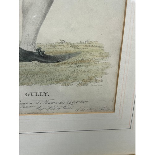 372 - BOXING / PUGILIST INTEREST: A SET OF THREE COLOURED PRINTS (3), 

'John Gully' after H.Pugh and J.Lo... 