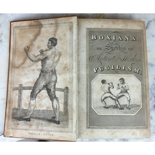 376 - PIERCE EGAN: 'BOXIANA' LEATHER BOUND IN FIVE VOLUMES (5), 

Published by Sherwood, Neely And Jones, ... 