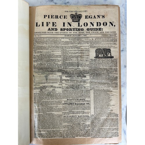 377 - PIERCE EGAN: LIFE IN LONDON AND SPORTING GUIDE, 1826 EDITION, 

With various handwritten ink notes (... 