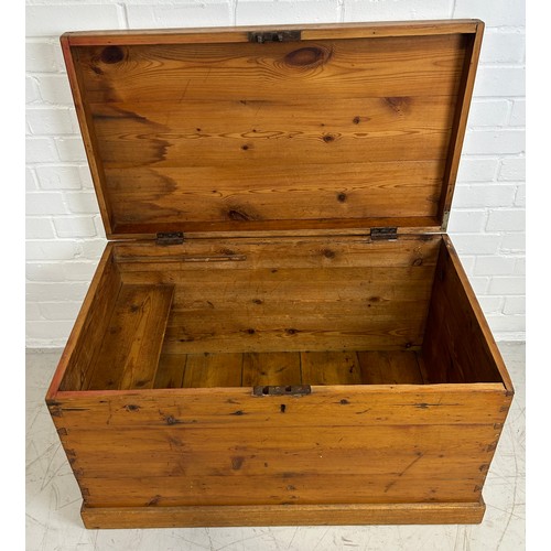 448 - A PINE BLANKET BOX,

86cm x 50cm x 50cm