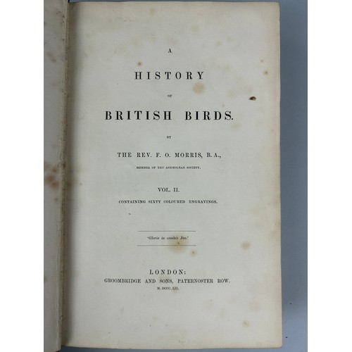 399 - REVEREND F. O. MORRIS A HISTORY OF BRITISH BIRDS LONDON AND ANOTHER VOLUME 'BRITISH BUTTERFLIES' (7)