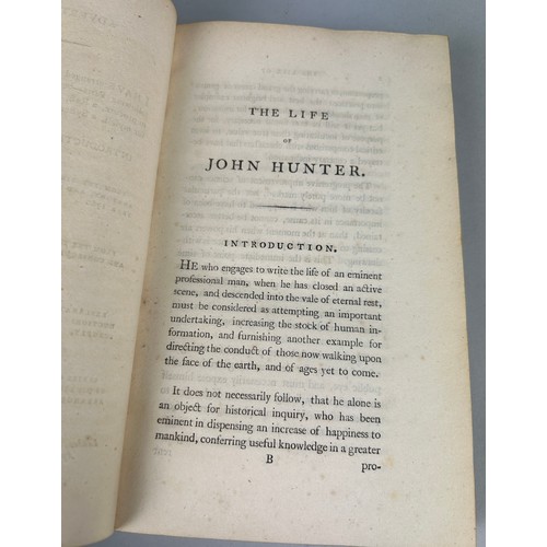 400 - THE LIFE OF JOHN HUNTER, JESSE FOOT (SURGEON) LONDON, T.BECKET, PALL MALL, FIRST EDITION 1794,