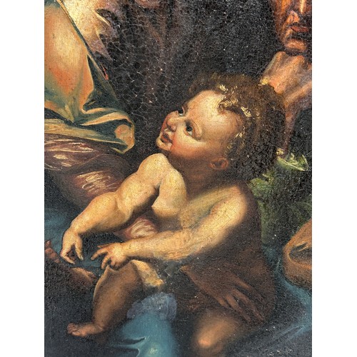 223 - AFTER GUIDO RENI (ITALIAN 1575-1642) AN OIL ON CANVAS PAINTING DEPICTING THE MADONNA WITH CHRIST, 

... 