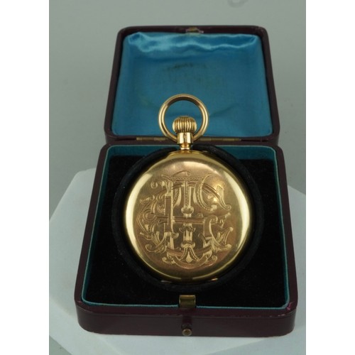 177 - AN 18CT GOLD POCKET WATCH CIRCA 1920'S, 

Weight: 87.1gms