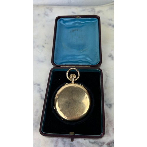 177 - AN 18CT GOLD POCKET WATCH CIRCA 1920'S, 

Weight: 87.1gms