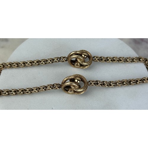 175 - A 1980'S 9CT GOLD LINK NECKLACE, 

Weight: 54.8gms