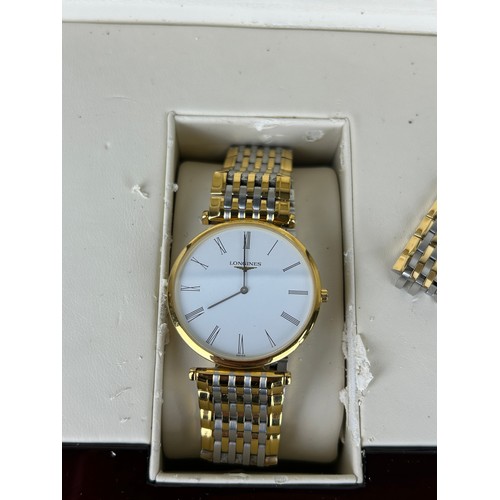 187A - A LONGINES LADIES 'LE GRANDE CLASSIQUE' WRISTWATCH IN ORIGINAL BOX