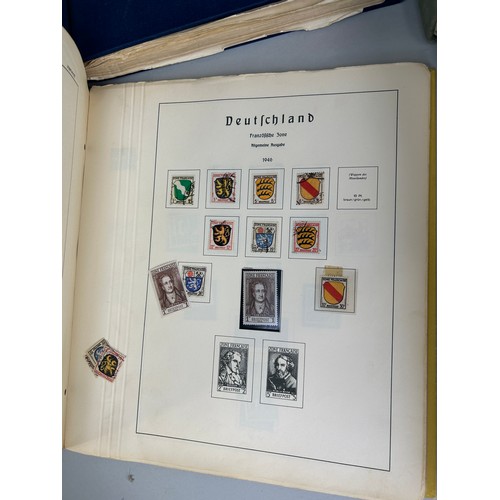 588 - A COLLECTION OF DEUTSCHLAND STAMPS AND FIRST DAY COVERS HOUSED IN ALBUMS (QTY)