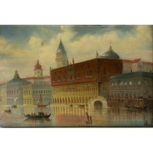 202 - AN OIL ON CANVAS PAINTING DEPICTING A VENETIAN CANAL SCENE SIGNED 'A.CELLINI',

38cm x 24.5cm 

Moun... 