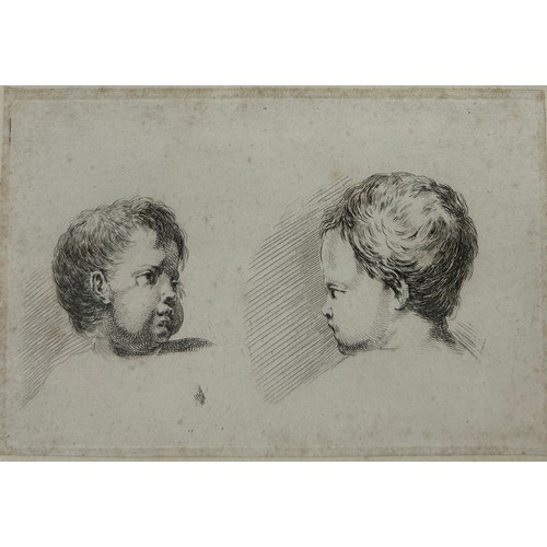 384A - AFTER STEFANO DELLA BELLA (ITALIAN 1610-1664): A PAIR OF ETCHINGS DEPICTING PUTTI (2), 

14cm x 10cm... 