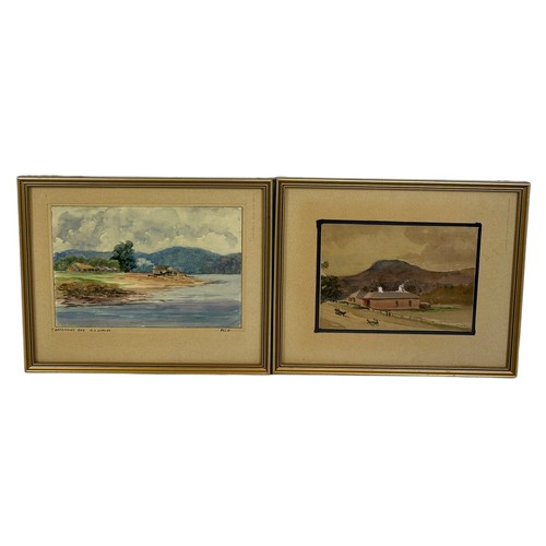 327 - A 19TH CENTURY WATERCOLOUR PAINTING ON PAPER DEPICTING AN AUSTRALIAN SUBJECT POSSIBLY BATEMAN'S BAY ... 