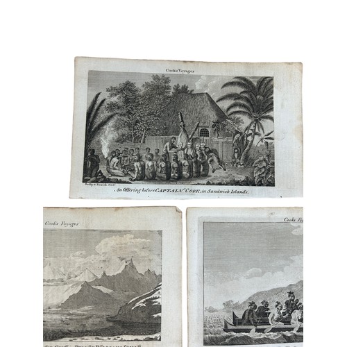 360 - EARLY VIEWS OF COOK'S VOYAGES IN ENGRAVED FORM FROM A FOLIO (7),