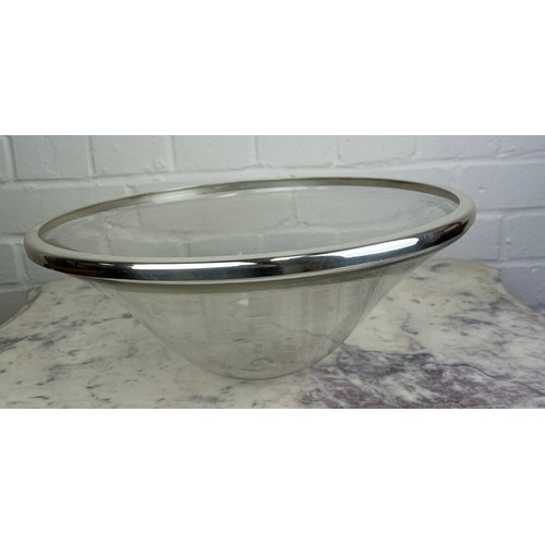 567 - AN EICHOLTZ GLASS BOWL, 

35cm D