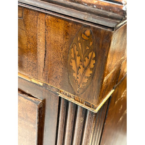 432 - A LARGE GEORGIAN MAHOGANY CHEST OF DRAWERS,

Late 18th or early 19th century with two short over thr... 