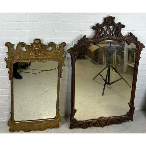 440A - A ROBERT ADAMS STYLE GILT WOOD WALL MIRROR ALONG WITH ANOTHER SIMILAR, 

Largest 115cm x 73cm 

Adam... 