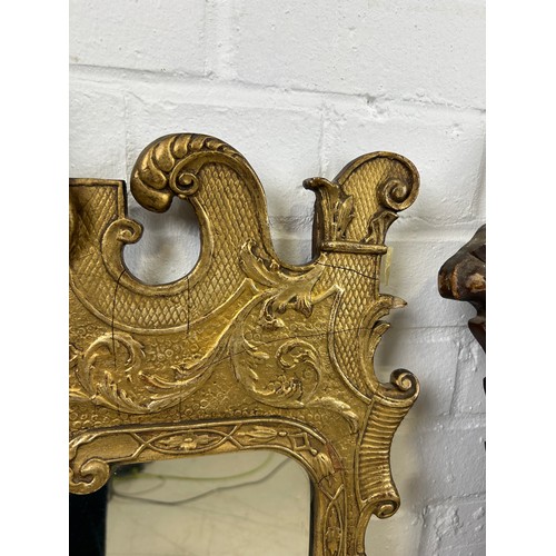 440A - A ROBERT ADAMS STYLE GILT WOOD WALL MIRROR ALONG WITH ANOTHER SIMILAR, 

Largest 115cm x 73cm 

Adam... 