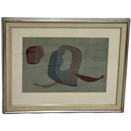 329 - EVA SZABO (Hungarian, 1910-1997) AN ABSTRACT WATERCOLOUR CIRCA 1980 TITLED 'OMPHALOS', 

62cm x 42cm... 