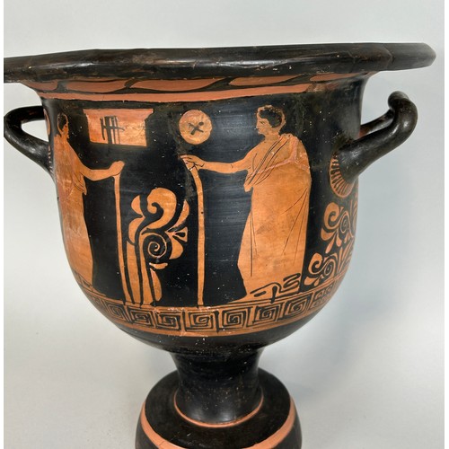 5 - AN APULIAN POTTERY BELL KRATER ATTRIBUTED TO THE BARLETTA PAINTER CIRCA 4TH CENTURY BC, 

37.8cm H x... 