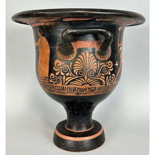 5 - AN APULIAN POTTERY BELL KRATER ATTRIBUTED TO THE BARLETTA PAINTER CIRCA 4TH CENTURY BC, 

37.8cm H x... 