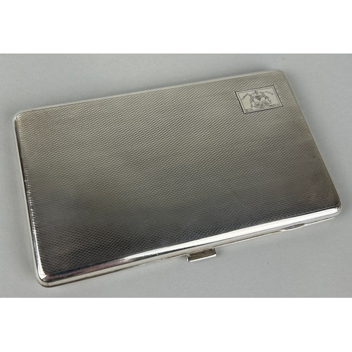 147 - A SILVER CIGARETTE CASE, 

Weight: 206gms