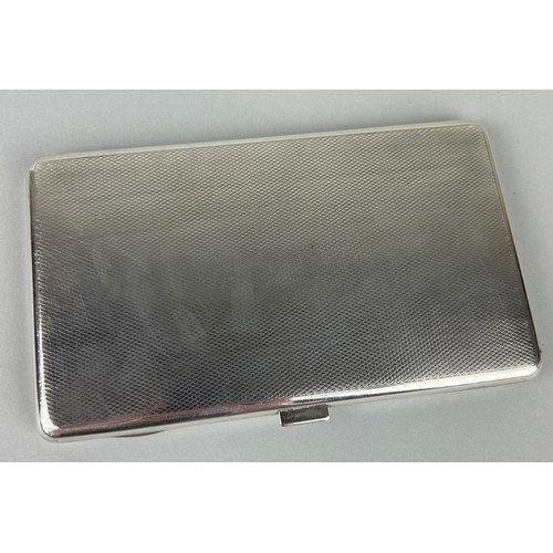 147 - A SILVER CIGARETTE CASE, 

Weight: 206gms