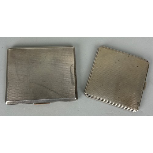 151 - TWO SILVER CIGARETTE CASES, 

Weigh: 289gms