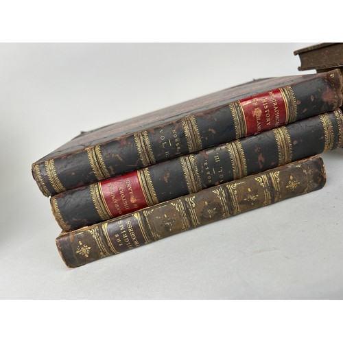 431 - A GROUP OF FOURTEEN ANTIQUE LEATHER BOUND BOOKS (14),