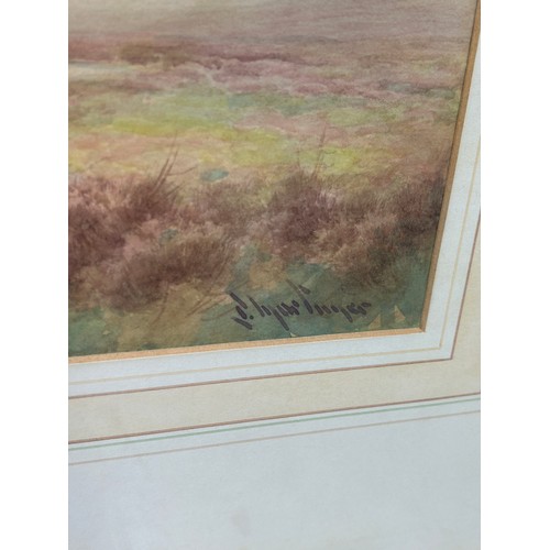 378 - THOMAS MORTIMER: A WATERCOLOUR PAINTING ON PAPER DEPICTING A LANDSCAPE SCENE, 

36cm x 26cm 

Mounte... 