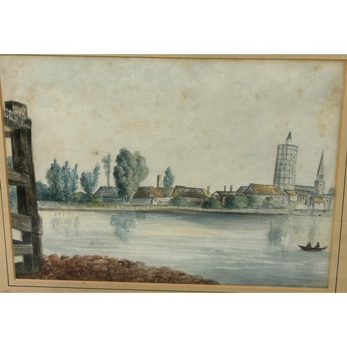 364 - A COLLECTION OF WATERCOLOUR PAINTINGS AND DEPICTING MOSTLY RIVER SCENES IN LONDON, 

To include Batt... 