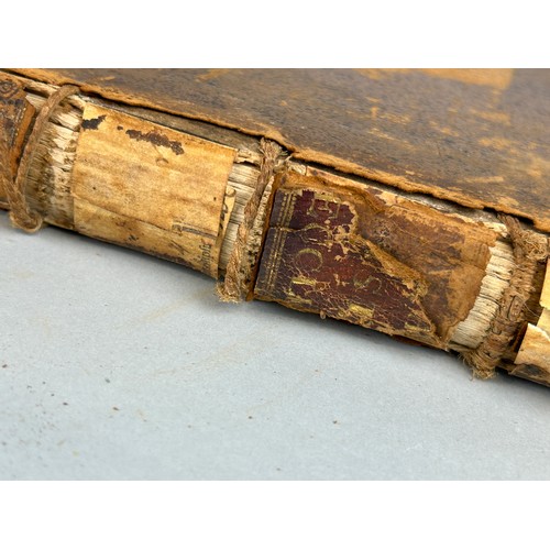 431B - AN ANTIQUE LEATHER BOUND BOOK R.P. NATALIS ALEXANDRI,