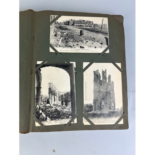 201 - A RARE COLLECTION OF POSTCARDS FROM A BRITISH SOLDIER IN FRANCE DURING WW1 TO HIS MOTHER, 

Housed i... 