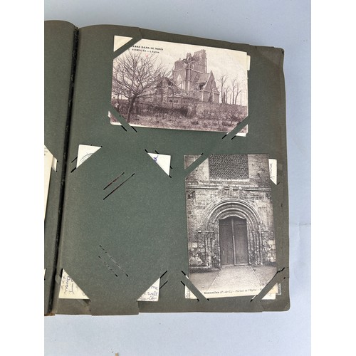 201 - A RARE COLLECTION OF POSTCARDS FROM A BRITISH SOLDIER IN FRANCE DURING WW1 TO HIS MOTHER, 

Housed i... 