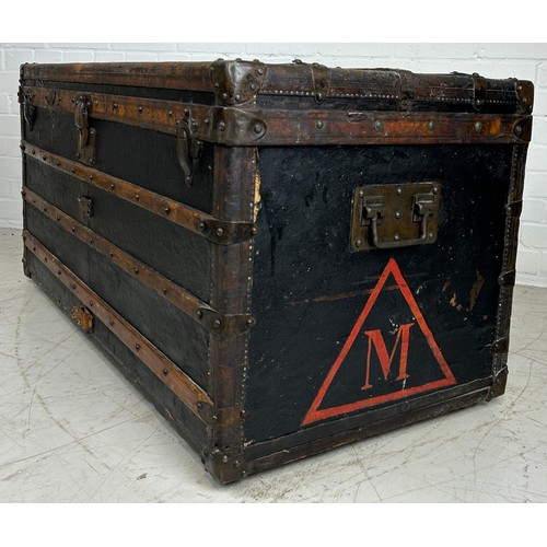 16 - A 19TH CENTURY LOUIS VUITTON TRUNK BY REPUTE BELONGING TO FAMED SWEDISH PHYSICIAN AND PSYCHIATRIST A... 