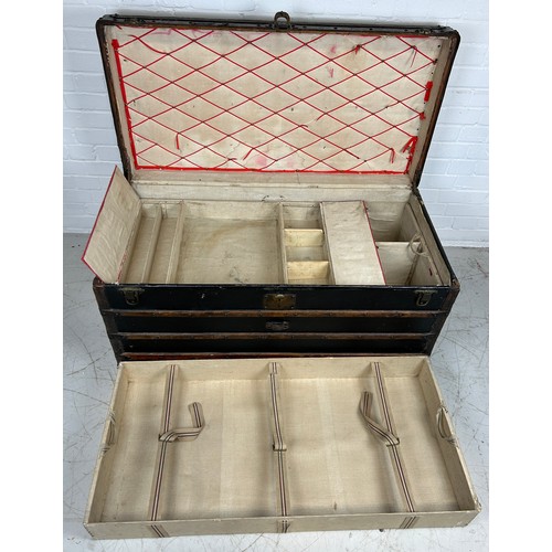 16 - A 19TH CENTURY LOUIS VUITTON TRUNK BY REPUTE BELONGING TO FAMED SWEDISH PHYSICIAN AND PSYCHIATRIST A... 