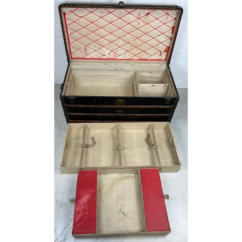 16 - A 19TH CENTURY LOUIS VUITTON TRUNK BY REPUTE BELONGING TO FAMED SWEDISH PHYSICIAN AND PSYCHIATRIST A... 